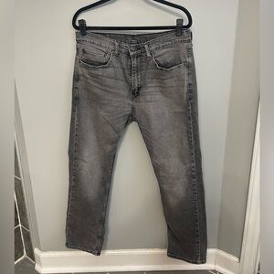 Men’s Levi 505 Black Faded Jeans. 34x30